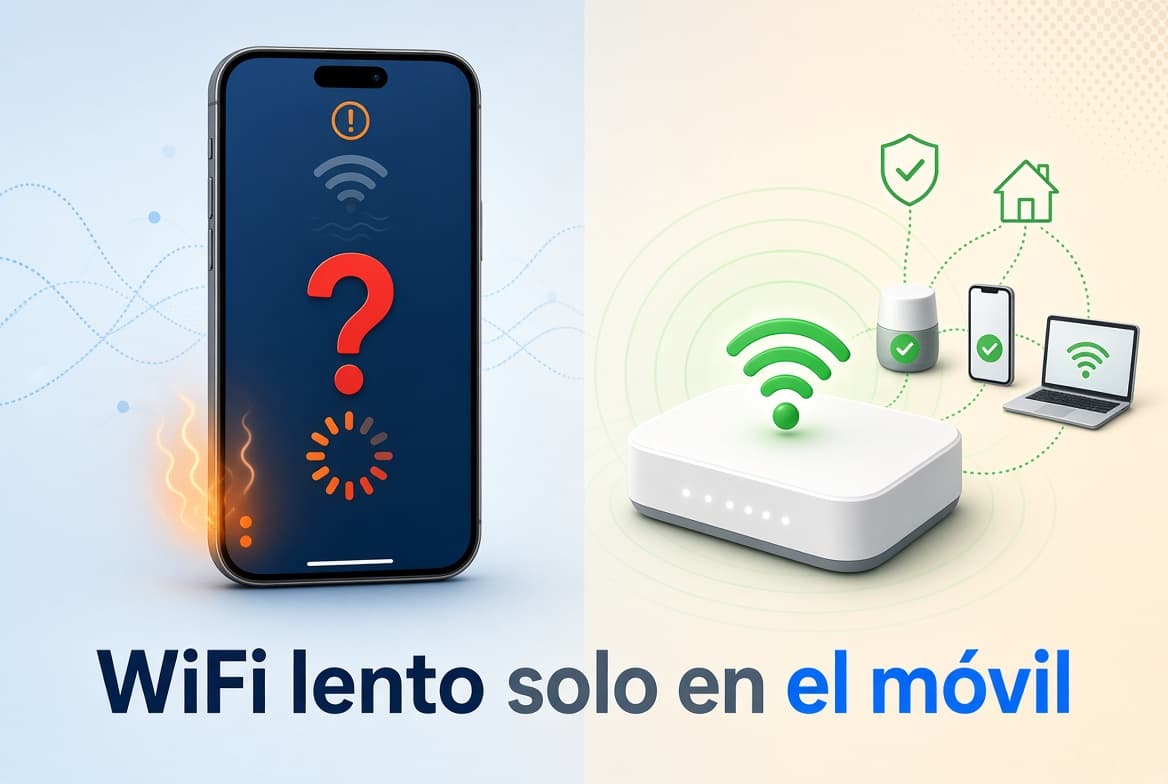 WiFi lento solo en el móvil: ¿es el teléfono o es tu conexión?
